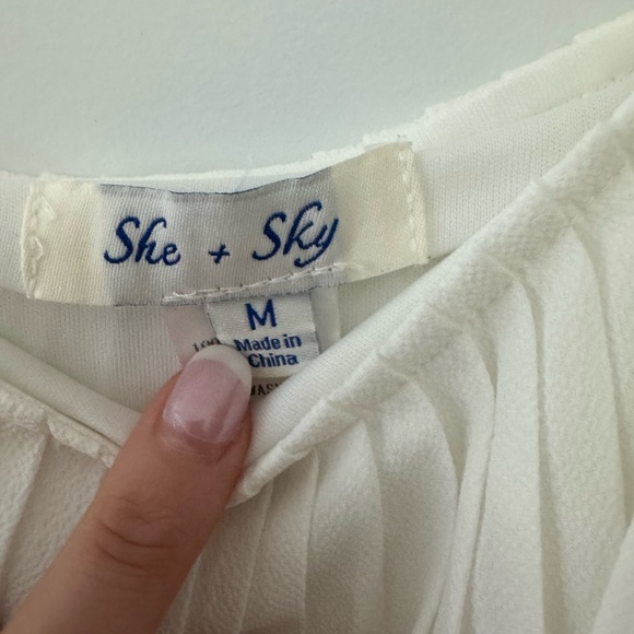 Pleated Chiffon Romper M - Picture 3 of 5